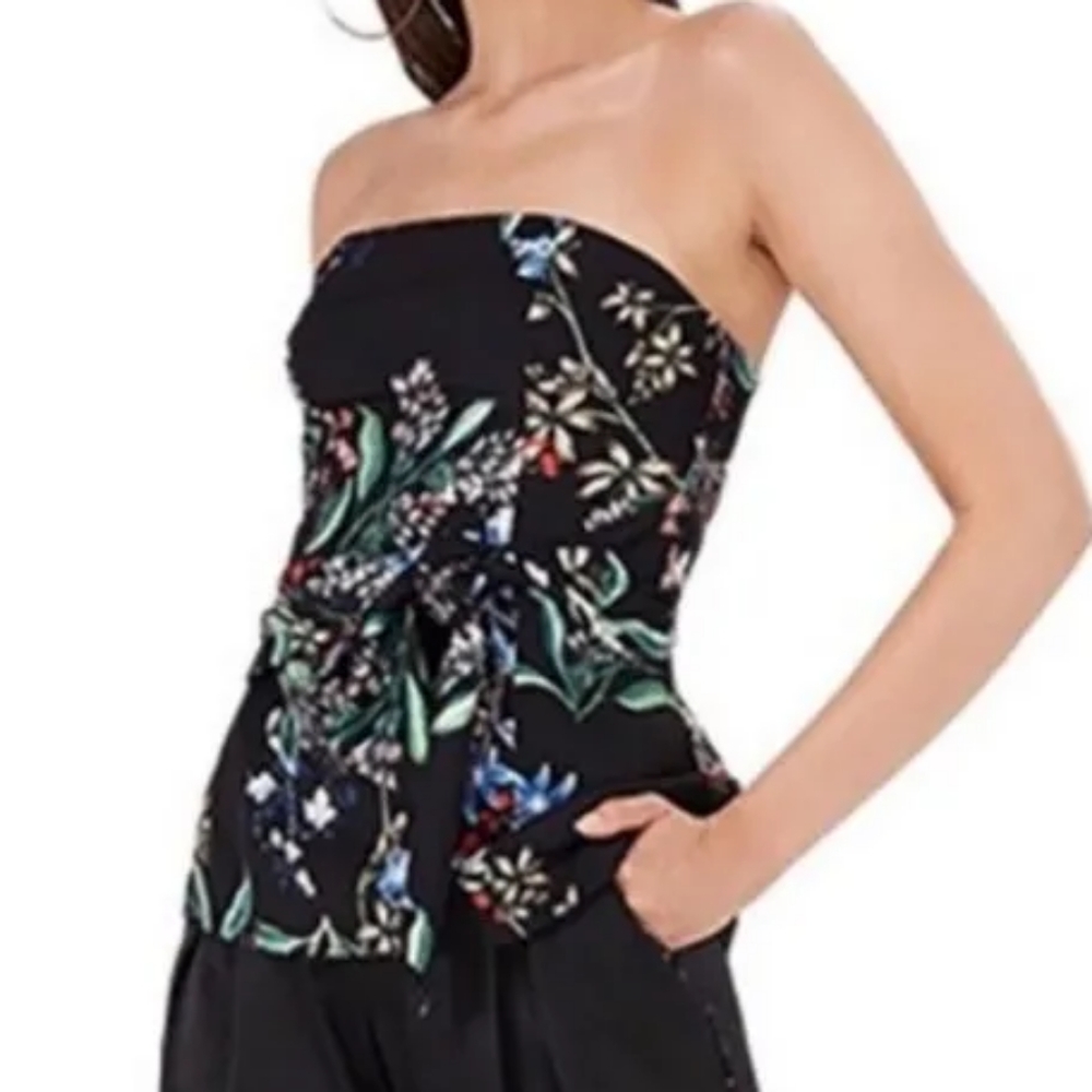 NWT StyleStalker Avalon Floral Strapless top
